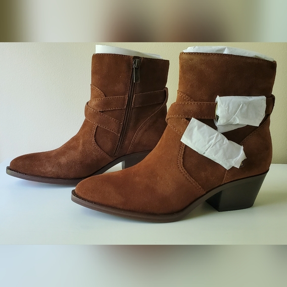 Patricia Nash Suede Brown Western Sandra Boots - Picture 7 of 9